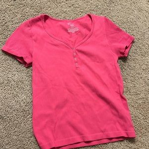 Hot pink shirt